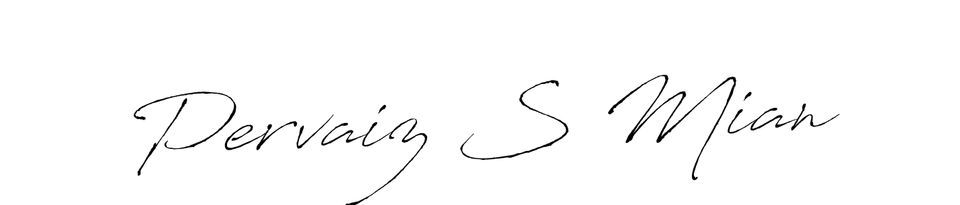 Antro_Vectra is a professional signature style that is perfect for those who want to add a touch of class to their signature. It is also a great choice for those who want to make their signature more unique. Get Pervaiz S Mian name to fancy signature for free. Pervaiz S Mian signature style 6 images and pictures png