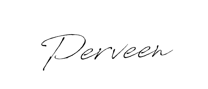 Design your own signature with our free online signature maker. With this signature software, you can create a handwritten (Antro_Vectra) signature for name Perveen. Perveen signature style 6 images and pictures png