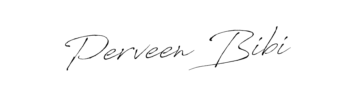 Create a beautiful signature design for name Perveen Bibi. With this signature (Antro_Vectra) fonts, you can make a handwritten signature for free. Perveen Bibi signature style 6 images and pictures png
