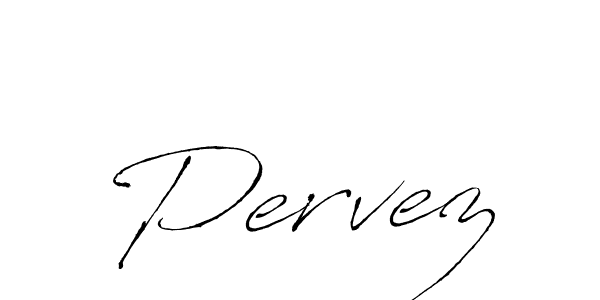 Pervez stylish signature style. Best Handwritten Sign (Antro_Vectra) for my name. Handwritten Signature Collection Ideas for my name Pervez. Pervez signature style 6 images and pictures png