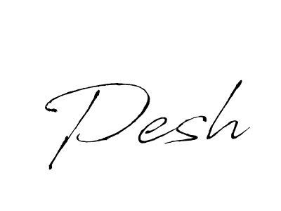 Also we have Pesh name is the best signature style. Create professional handwritten signature collection using Antro_Vectra autograph style. Pesh signature style 6 images and pictures png