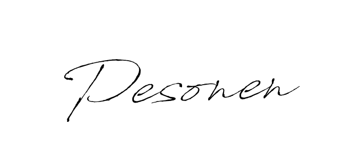 How to make Pesonen signature? Antro_Vectra is a professional autograph style. Create handwritten signature for Pesonen name. Pesonen signature style 6 images and pictures png