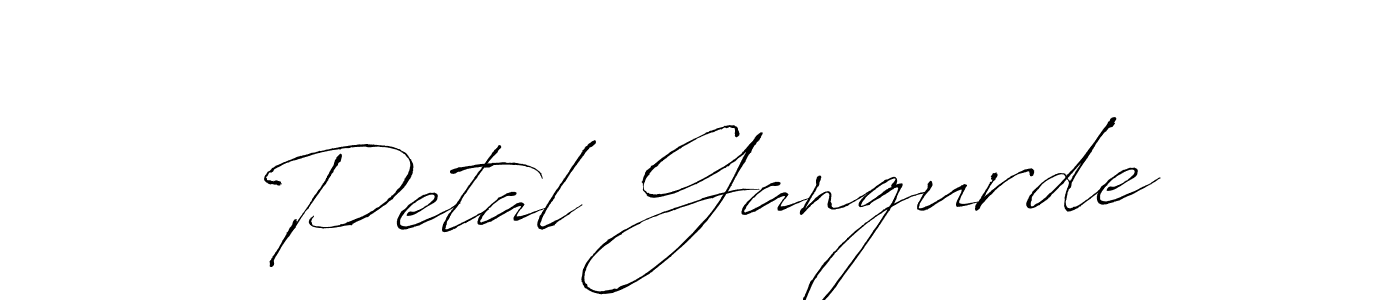 Also we have Petal Gangurde name is the best signature style. Create professional handwritten signature collection using Antro_Vectra autograph style. Petal Gangurde signature style 6 images and pictures png