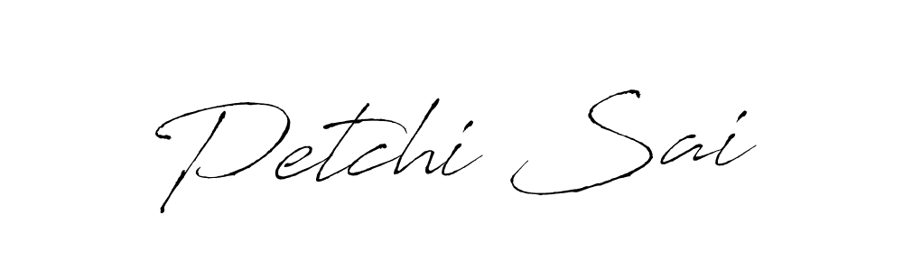 You should practise on your own different ways (Antro_Vectra) to write your name (Petchi Sai) in signature. don't let someone else do it for you. Petchi Sai signature style 6 images and pictures png