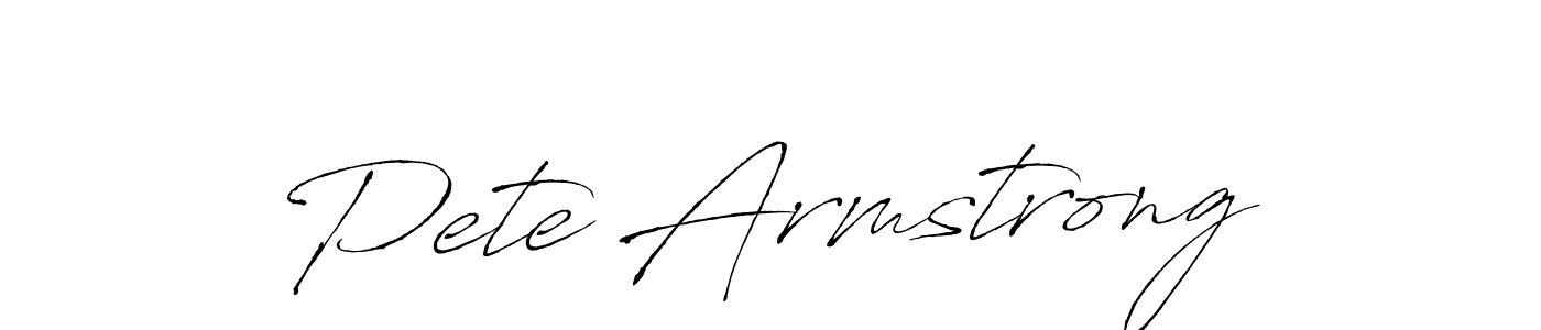 Design your own signature with our free online signature maker. With this signature software, you can create a handwritten (Antro_Vectra) signature for name Pete Armstrong. Pete Armstrong signature style 6 images and pictures png