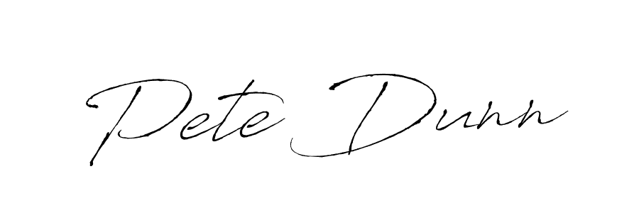 How to make Pete Dunn name signature. Use Antro_Vectra style for creating short signs online. This is the latest handwritten sign. Pete Dunn signature style 6 images and pictures png