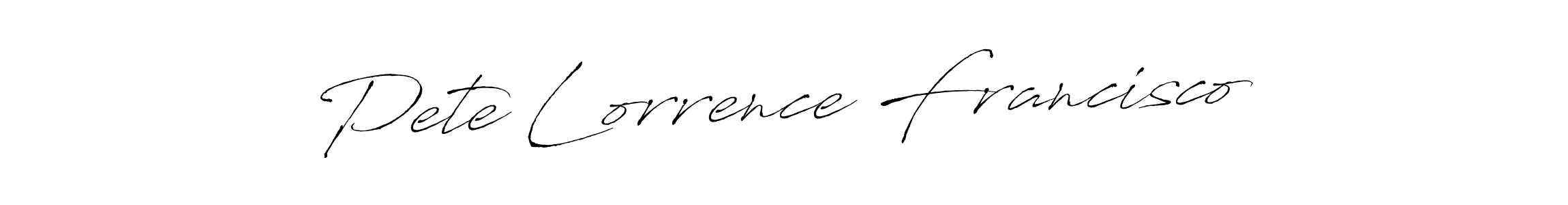 How to Draw Pete Lorrence Francisco signature style? Antro_Vectra is a latest design signature styles for name Pete Lorrence Francisco. Pete Lorrence Francisco signature style 6 images and pictures png