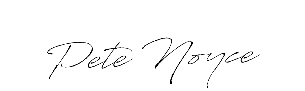 Pete Noyce stylish signature style. Best Handwritten Sign (Antro_Vectra) for my name. Handwritten Signature Collection Ideas for my name Pete Noyce. Pete Noyce signature style 6 images and pictures png