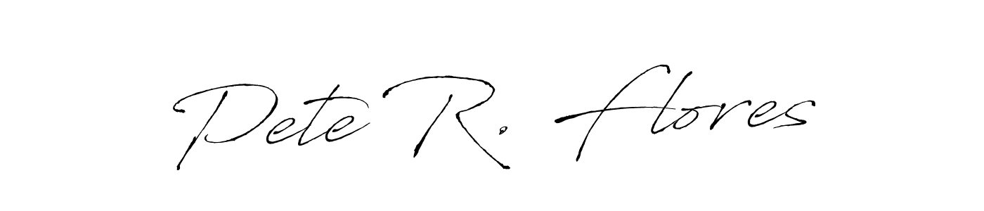 This is the best signature style for the Pete R. Flores name. Also you like these signature font (Antro_Vectra). Mix name signature. Pete R. Flores signature style 6 images and pictures png