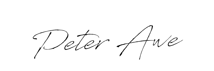 Peter Awe stylish signature style. Best Handwritten Sign (Antro_Vectra) for my name. Handwritten Signature Collection Ideas for my name Peter Awe. Peter Awe signature style 6 images and pictures png