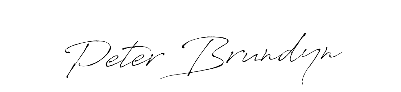 Create a beautiful signature design for name Peter Brundyn. With this signature (Antro_Vectra) fonts, you can make a handwritten signature for free. Peter Brundyn signature style 6 images and pictures png