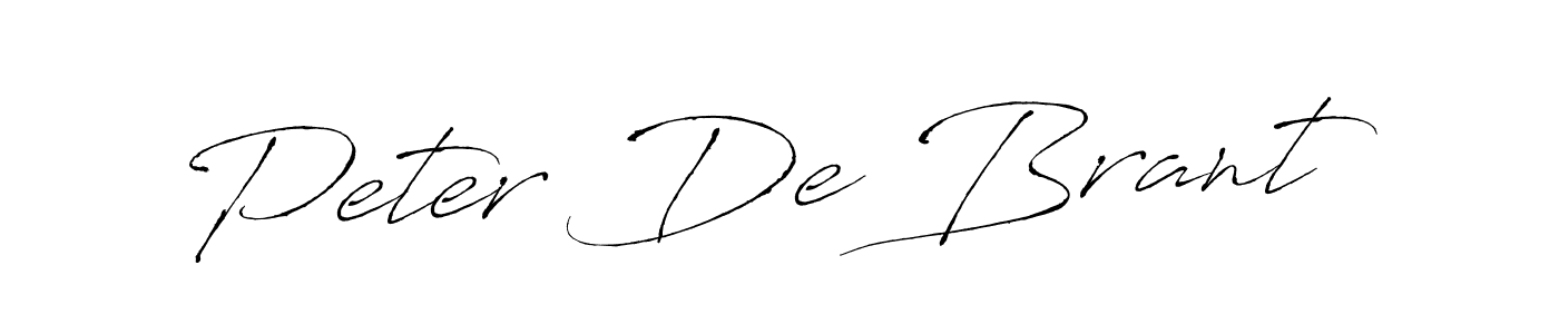 Peter De Brant stylish signature style. Best Handwritten Sign (Antro_Vectra) for my name. Handwritten Signature Collection Ideas for my name Peter De Brant. Peter De Brant signature style 6 images and pictures png