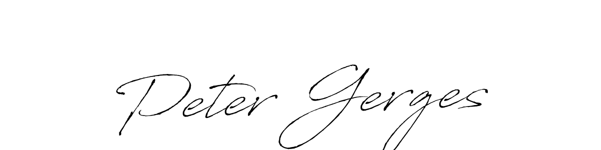 Peter Gerges stylish signature style. Best Handwritten Sign (Antro_Vectra) for my name. Handwritten Signature Collection Ideas for my name Peter Gerges. Peter Gerges signature style 6 images and pictures png