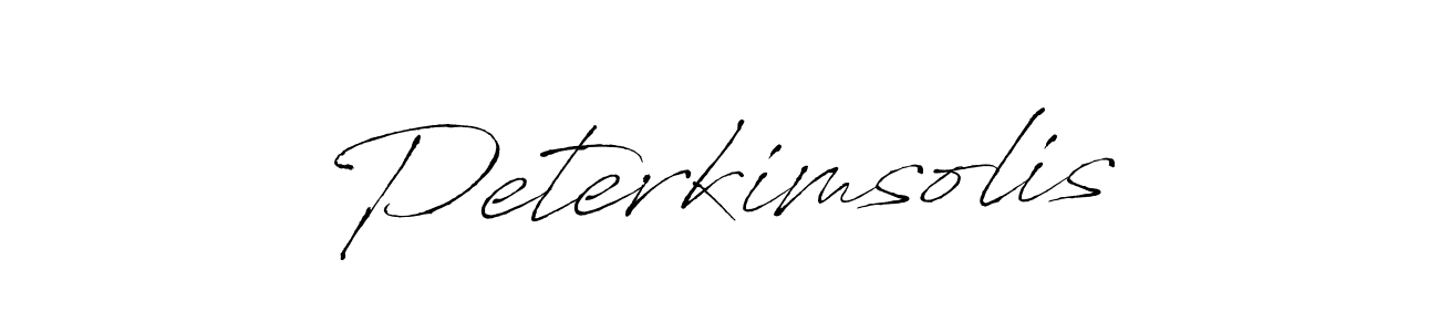 Design your own signature with our free online signature maker. With this signature software, you can create a handwritten (Antro_Vectra) signature for name Peterkimsolis. Peterkimsolis signature style 6 images and pictures png