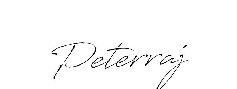 Peterraj stylish signature style. Best Handwritten Sign (Antro_Vectra) for my name. Handwritten Signature Collection Ideas for my name Peterraj. Peterraj signature style 6 images and pictures png