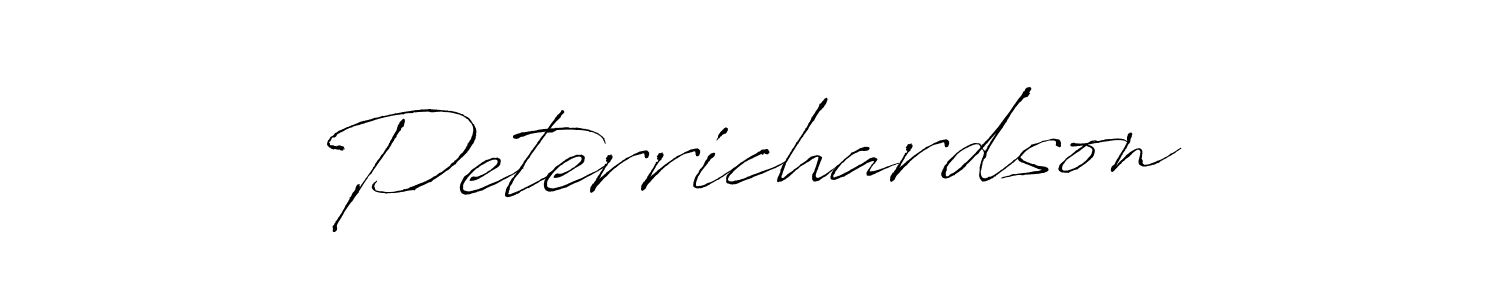 How to make Peterrichardson name signature. Use Antro_Vectra style for creating short signs online. This is the latest handwritten sign. Peterrichardson signature style 6 images and pictures png