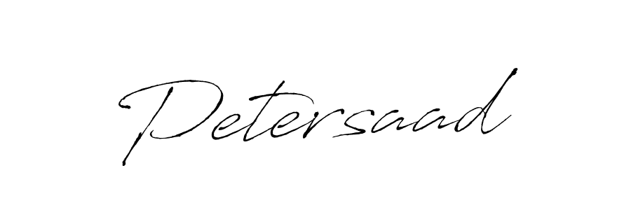 How to make Petersaad signature? Antro_Vectra is a professional autograph style. Create handwritten signature for Petersaad name. Petersaad signature style 6 images and pictures png