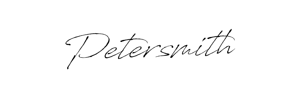 Petersmith stylish signature style. Best Handwritten Sign (Antro_Vectra) for my name. Handwritten Signature Collection Ideas for my name Petersmith. Petersmith signature style 6 images and pictures png