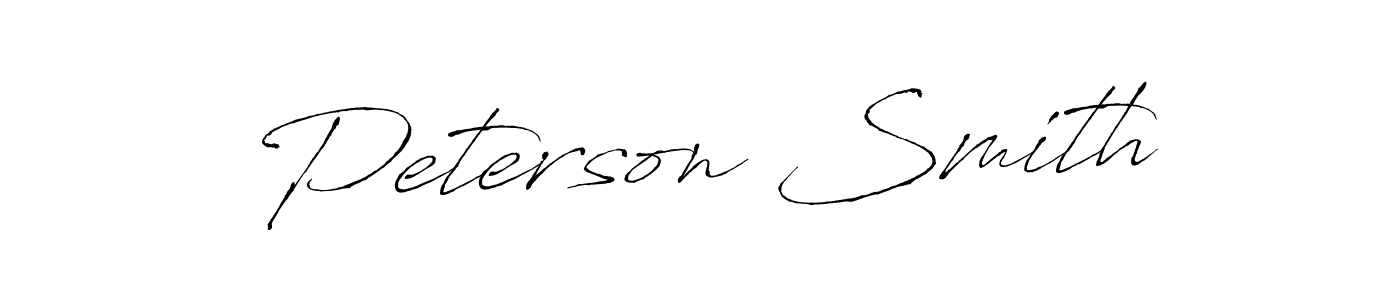 Create a beautiful signature design for name Peterson Smith. With this signature (Antro_Vectra) fonts, you can make a handwritten signature for free. Peterson Smith signature style 6 images and pictures png