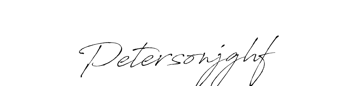 Create a beautiful signature design for name Petersonjghf. With this signature (Antro_Vectra) fonts, you can make a handwritten signature for free. Petersonjghf signature style 6 images and pictures png