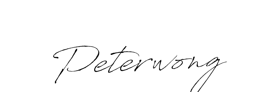 Design your own signature with our free online signature maker. With this signature software, you can create a handwritten (Antro_Vectra) signature for name Peterwong. Peterwong signature style 6 images and pictures png