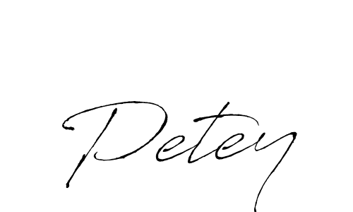 Create a beautiful signature design for name Petey. With this signature (Antro_Vectra) fonts, you can make a handwritten signature for free. Petey signature style 6 images and pictures png