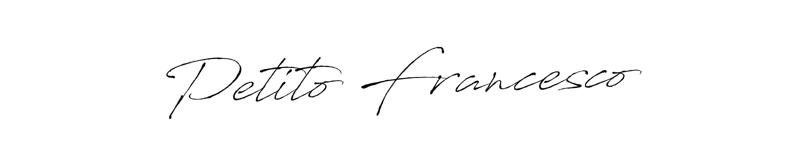 Also we have Petito Francesco name is the best signature style. Create professional handwritten signature collection using Antro_Vectra autograph style. Petito Francesco signature style 6 images and pictures png