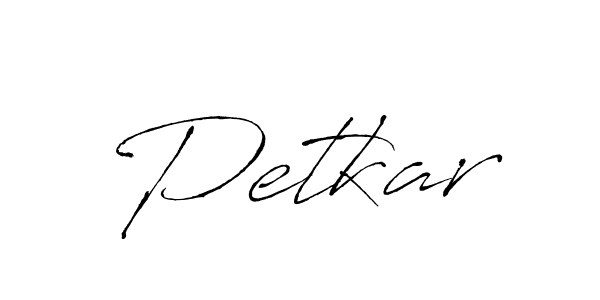 Petkar stylish signature style. Best Handwritten Sign (Antro_Vectra) for my name. Handwritten Signature Collection Ideas for my name Petkar. Petkar signature style 6 images and pictures png