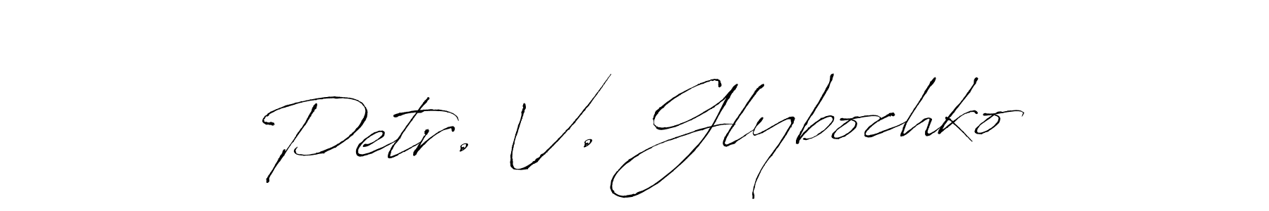 See photos of Petr. V. Glybochko official signature by Spectra . Check more albums & portfolios. Read reviews & check more about Antro_Vectra font. Petr. V. Glybochko signature style 6 images and pictures png
