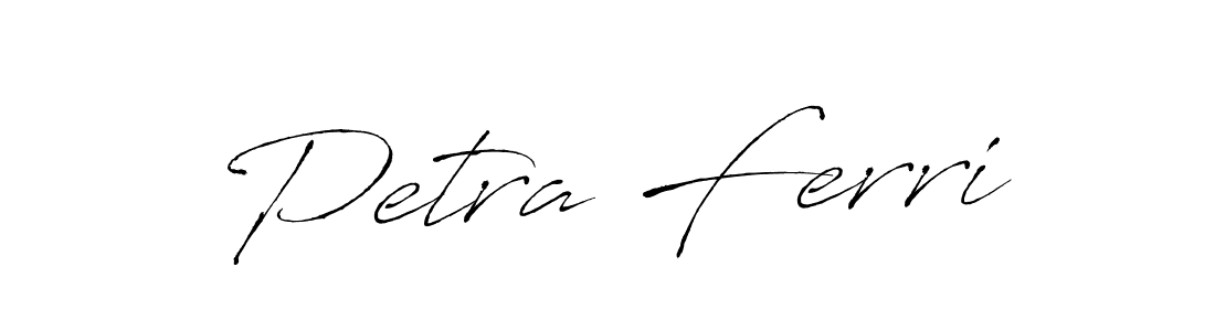 How to make Petra Ferri name signature. Use Antro_Vectra style for creating short signs online. This is the latest handwritten sign. Petra Ferri signature style 6 images and pictures png
