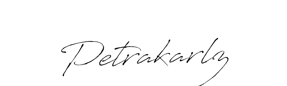 Design your own signature with our free online signature maker. With this signature software, you can create a handwritten (Antro_Vectra) signature for name Petrakarlz. Petrakarlz signature style 6 images and pictures png