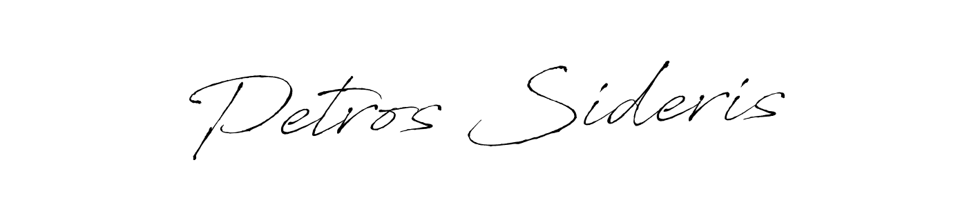 How to Draw Petros Sideris signature style? Antro_Vectra is a latest design signature styles for name Petros Sideris. Petros Sideris signature style 6 images and pictures png