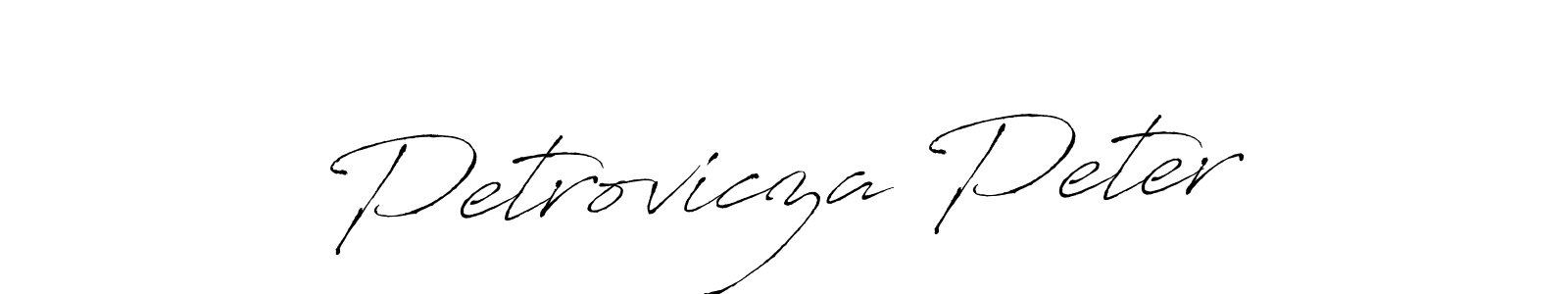 Design your own signature with our free online signature maker. With this signature software, you can create a handwritten (Antro_Vectra) signature for name Petrovicza Peter. Petrovicza Peter signature style 6 images and pictures png