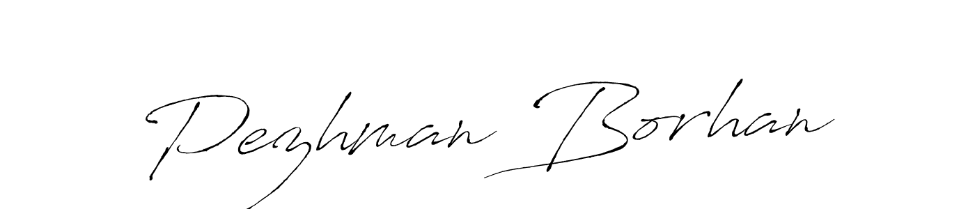 How to make Pezhman Borhan name signature. Use Antro_Vectra style for creating short signs online. This is the latest handwritten sign. Pezhman Borhan signature style 6 images and pictures png