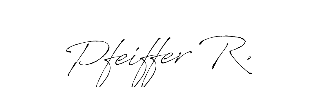 Similarly Antro_Vectra is the best handwritten signature design. Signature creator online .You can use it as an online autograph creator for name Pfeiffer R.. Pfeiffer R. signature style 6 images and pictures png