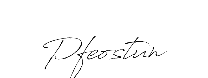 You should practise on your own different ways (Antro_Vectra) to write your name (Pfeostun) in signature. don't let someone else do it for you. Pfeostun signature style 6 images and pictures png