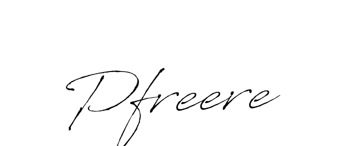 How to make Pfreere signature? Antro_Vectra is a professional autograph style. Create handwritten signature for Pfreere name. Pfreere signature style 6 images and pictures png