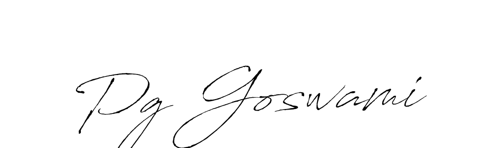 Create a beautiful signature design for name Pg Goswami. With this signature (Antro_Vectra) fonts, you can make a handwritten signature for free. Pg Goswami signature style 6 images and pictures png