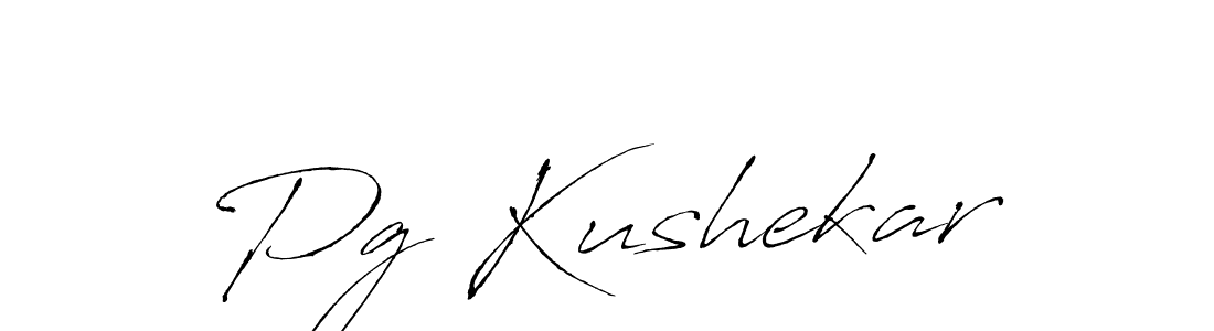 Also we have Pg Kushekar name is the best signature style. Create professional handwritten signature collection using Antro_Vectra autograph style. Pg Kushekar signature style 6 images and pictures png