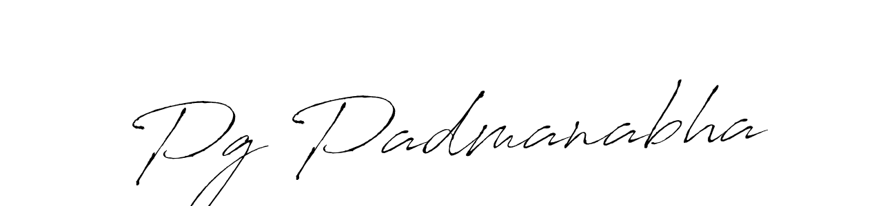 You should practise on your own different ways (Antro_Vectra) to write your name (Pg Padmanabha) in signature. don't let someone else do it for you. Pg Padmanabha signature style 6 images and pictures png