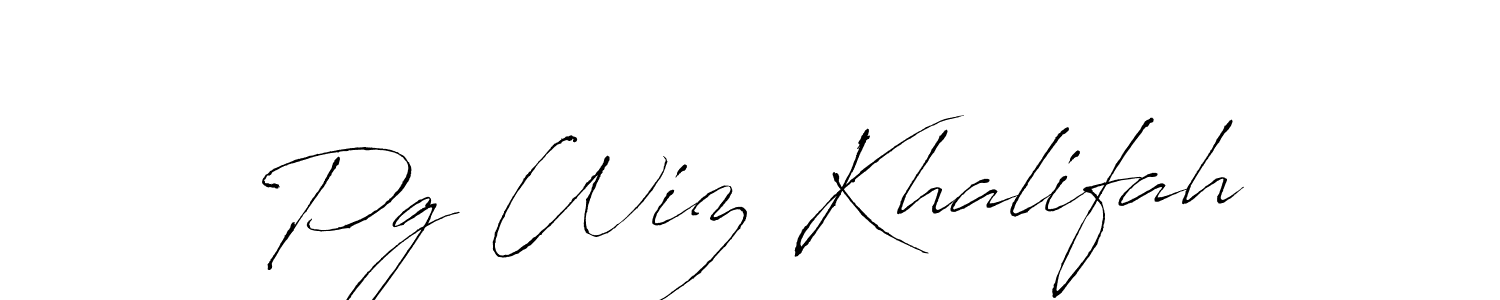 The best way (Antro_Vectra) to make a short signature is to pick only two or three words in your name. The name Pg Wiz Khalifah include a total of six letters. For converting this name. Pg Wiz Khalifah signature style 6 images and pictures png