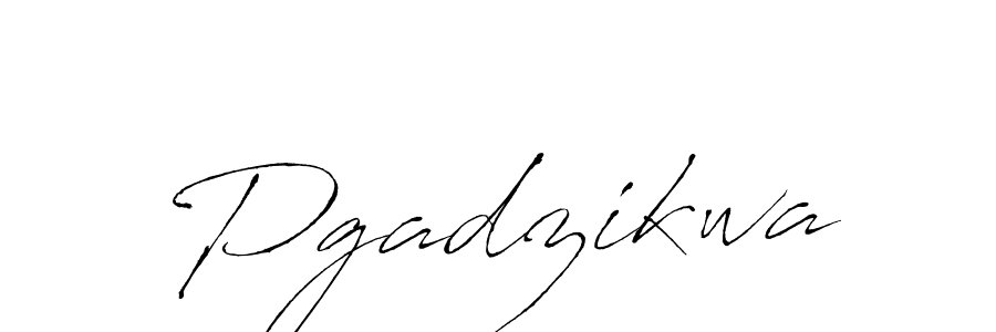 Make a beautiful signature design for name Pgadzikwa. With this signature (Antro_Vectra) style, you can create a handwritten signature for free. Pgadzikwa signature style 6 images and pictures png