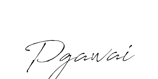 How to make Pgawai signature? Antro_Vectra is a professional autograph style. Create handwritten signature for Pgawai name. Pgawai signature style 6 images and pictures png