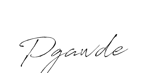 Make a beautiful signature design for name Pgawde. With this signature (Antro_Vectra) style, you can create a handwritten signature for free. Pgawde signature style 6 images and pictures png