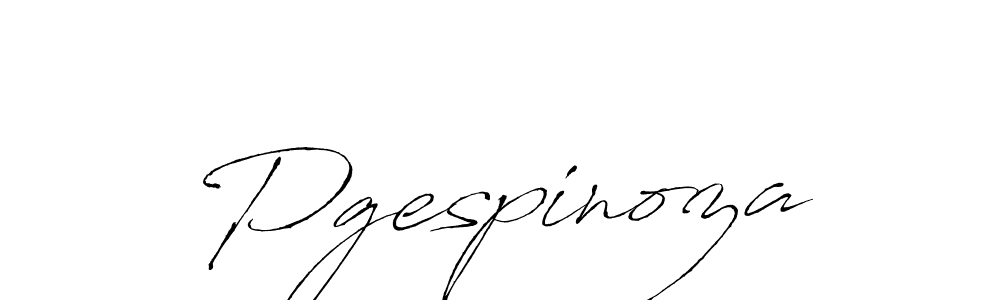 Make a beautiful signature design for name Pgespinoza. With this signature (Antro_Vectra) style, you can create a handwritten signature for free. Pgespinoza signature style 6 images and pictures png