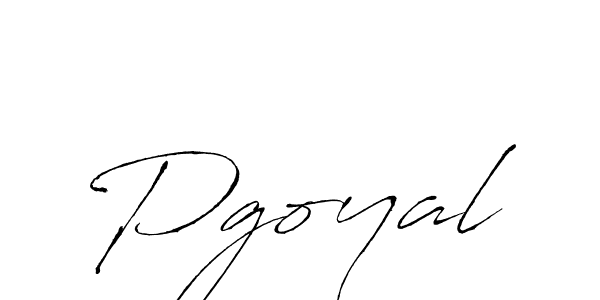 Pgoyal stylish signature style. Best Handwritten Sign (Antro_Vectra) for my name. Handwritten Signature Collection Ideas for my name Pgoyal. Pgoyal signature style 6 images and pictures png