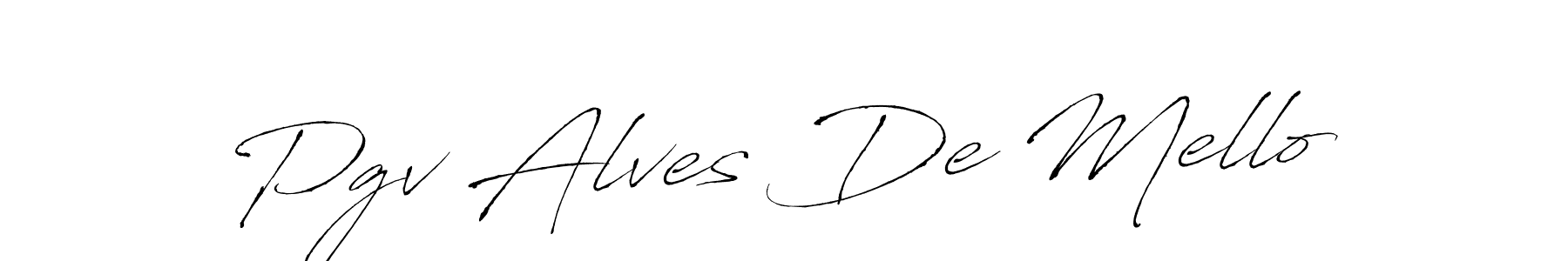 This is the best signature style for the Pgv Alves De Mello name. Also you like these signature font (Antro_Vectra). Mix name signature. Pgv Alves De Mello signature style 6 images and pictures png