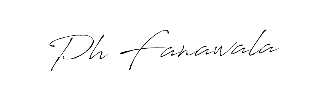 How to make Ph Fanawala name signature. Use Antro_Vectra style for creating short signs online. This is the latest handwritten sign. Ph Fanawala signature style 6 images and pictures png