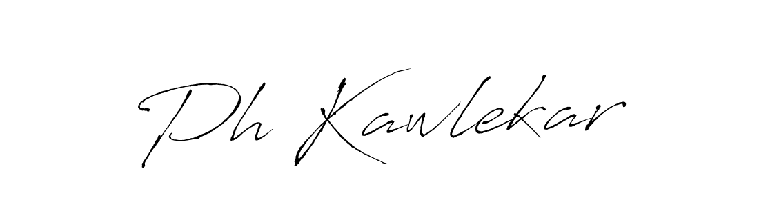 Ph Kawlekar stylish signature style. Best Handwritten Sign (Antro_Vectra) for my name. Handwritten Signature Collection Ideas for my name Ph Kawlekar. Ph Kawlekar signature style 6 images and pictures png