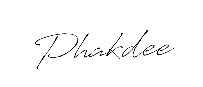 How to make Phakdee signature? Antro_Vectra is a professional autograph style. Create handwritten signature for Phakdee name. Phakdee signature style 6 images and pictures png